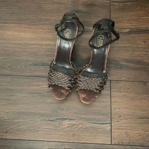 Carlos by Carlos Santana Weaved Cork Wedge